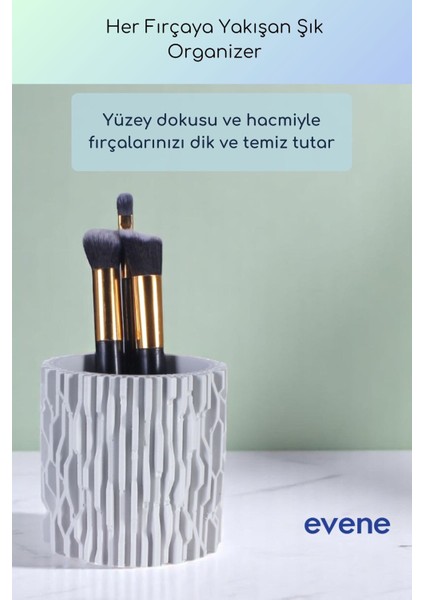 Makyaj Organizeri Makyaj Fırçalığı Makyaj Organizer Düzenleyici Beyaz Renk Model 78 fiyatları