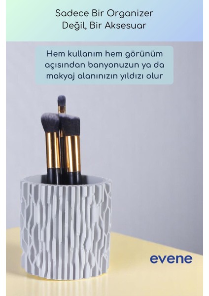 Makyaj Organizeri Makyaj Fırçalığı Makyaj Organizer Düzenleyici Beyaz Renk Model 78 fırsatları