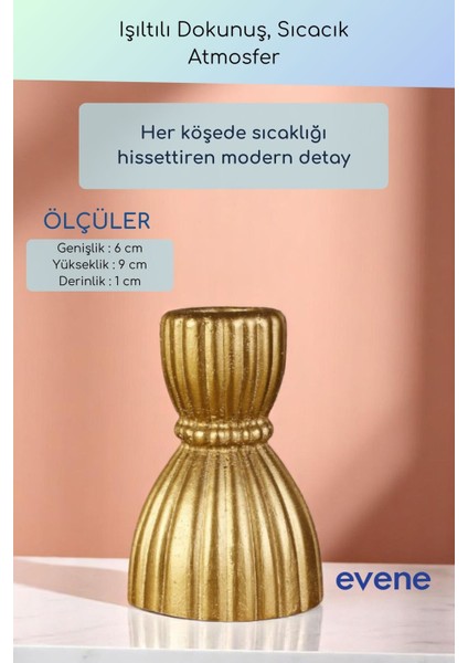 Mumluk Şamdan Ince Mum Uyumlu Beyaz Renk Model 64 modelleri