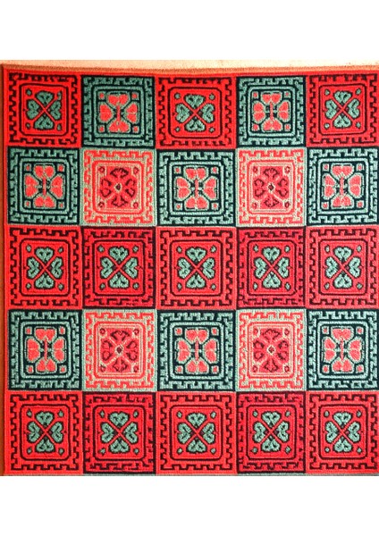 Çift Taraflı 3 Mekik Karo Desen Pamuklu Makine Dokuma Kilim fırsatları