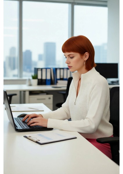 Kadın Regular Fit Crop Dik Yaka Fermuarlı Selanik Örgü Akrilik Triko Kazak Kışlık Kombinlerin modelleri