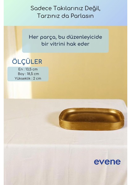 Takı Organizer Makyaj Düzenleyici Kozmetik Organizer Dekoratif Tabak Altın Eskitme Renk Model 35 modelleri