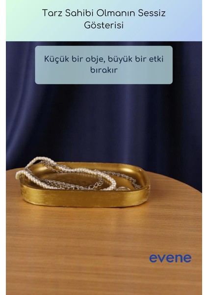 Takı Organizer Makyaj Düzenleyici Kozmetik Organizer Dekoratif Tabak Altın Eskitme Renk Model 35 indirimleri