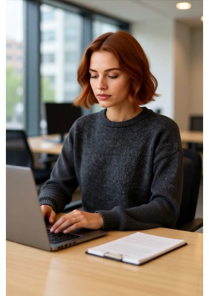 Kadın Oversize Bisiklet Yaka Düşük Kollu Triko Kazak Soğuk Havalar Için Rahat Şık Kombinler modelleri