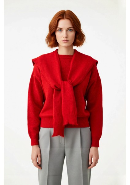 Kadın Oversize Kalın Düşük Kol Bisiklet Yaka Triko Kazak Şık ve Rahat Kış Kombinleri Için Ideal fiyatları