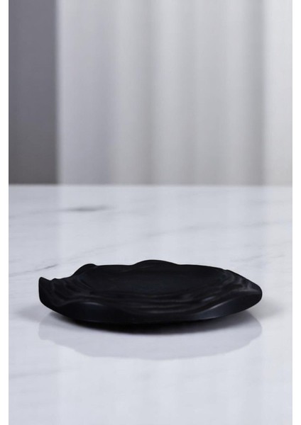 Takı Organizer Makyaj Düzenleyici Kozmetik Organizer Dekoratif Tabak Siyah Renk Model 26