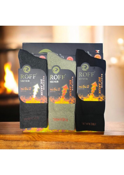 Roff Erkek Termal Havlu 3 Lü Çorap modelleri