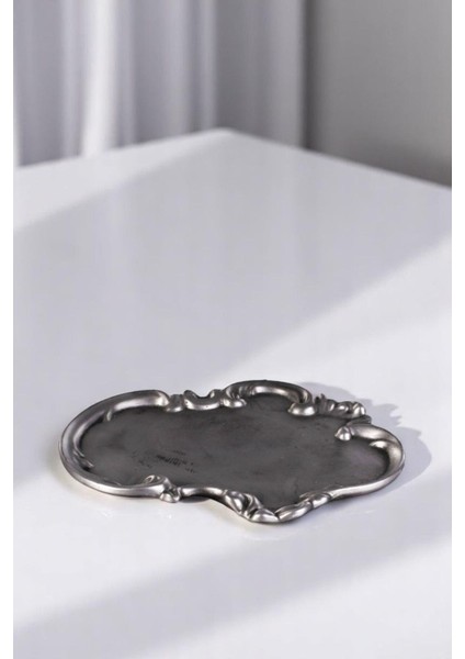 Takı Organizer Makyaj Düzenleyici Kozmetik Organizer Dekoratif Tabak Beyaz Renk Model 31