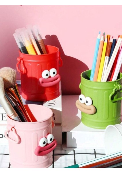 Kendin Yap (Dıy) Sevimli Bacaklı Kova Kalemlik - 6 Parça / 6 Renk Seçeneği (Yükseklik 15,5 Cm) fiyatları