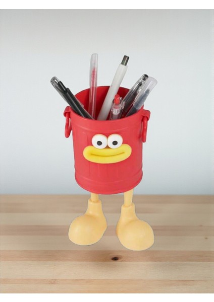 Kendin Yap (Dıy) Sevimli Bacaklı Kova Kalemlik - 6 Parça / 6 Renk Seçeneği (Yükseklik 15,5 Cm) modelleri