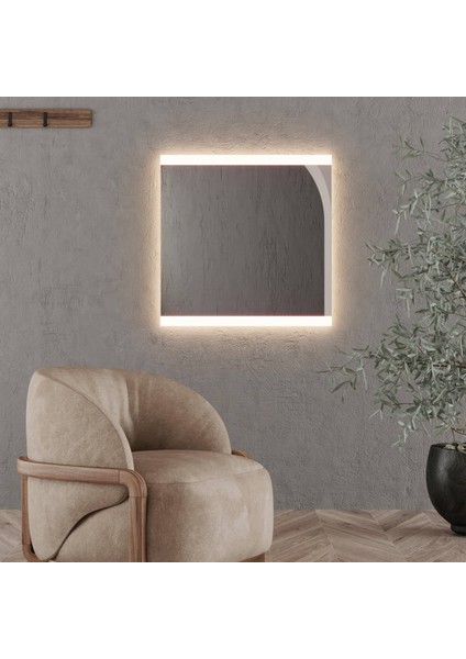 Dairesel LED Işıklı Modern Ayna – Minimalist Duvar ve Banyo Aynası fiyatları
