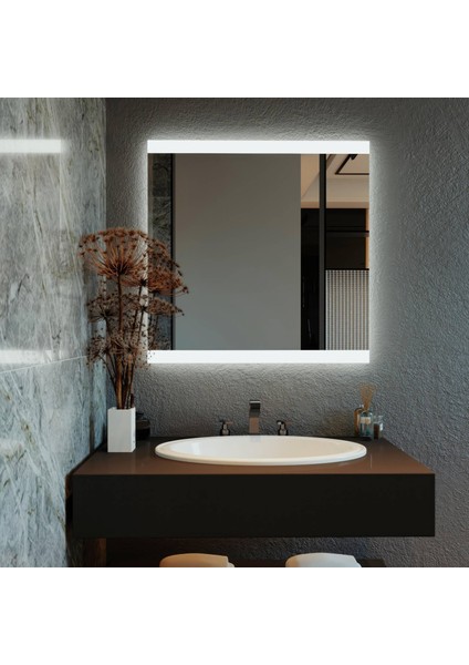 Dairesel LED Işıklı Modern Ayna – Minimalist Duvar ve Banyo Aynası fırsatları
