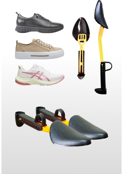 Plastik Ayarlanabilir Ayakkabı Kalıbı 1 Çift 35-39 Uyumlu Kadın Beden