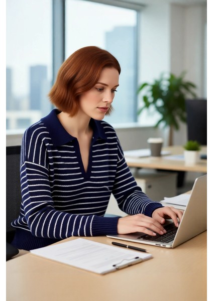 Kadın Oversize Polo Yaka Triko Kazak Kışlık Soğuk Hava Şıklığı Için Ideal Günlük Kombinler modelleri