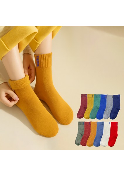 Termal Özellikli Bambu 2x Korumalı (3 Çift) Kadın Soft Renkli Kışlık Havlu Soket Çorap