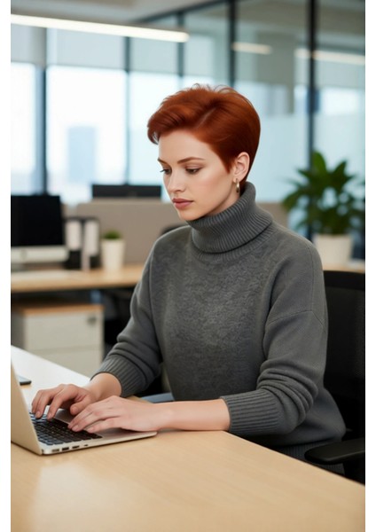 Kadın Oversize Balıkçı Yaka Düşük Kol Triko Kazak Kışlık Soğuk Hava Şıklığı Rahat Giyim Kaliteli modelleri