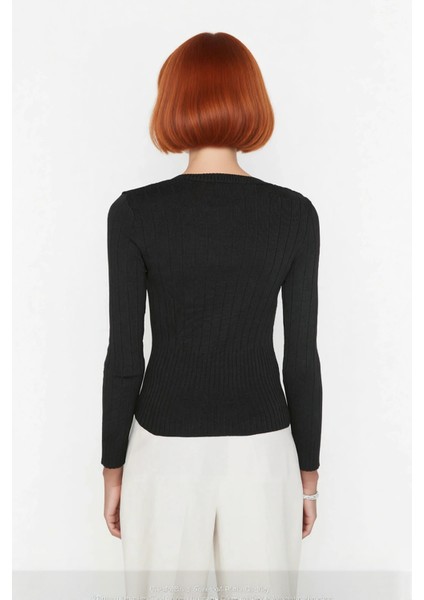 Kadın Fitted Bisiklet Yaka Uzun Kollu Basic Triko Kazak Ilkbahar Sonbahar Şıklığına Zarif Dokunuş fırsatları