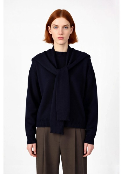 Kadın Oversize Kalın Düşük Kol Bisiklet Yaka Triko Kazak Şık ve Rahat Kış Kombinleri Için Ideal fiyatları