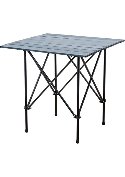 Katlanabilir Alüminyum Kamp ve Piknik Masası - Akordion - Antrasit - (54024) fırsatları