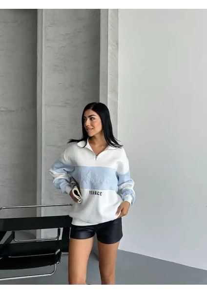 Yarım Fermuar Ikı Renklı Sweat fırsatları