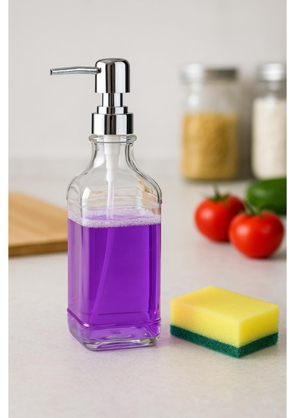 Cam Kare Sıvı Sabunluk 750 ml modelleri