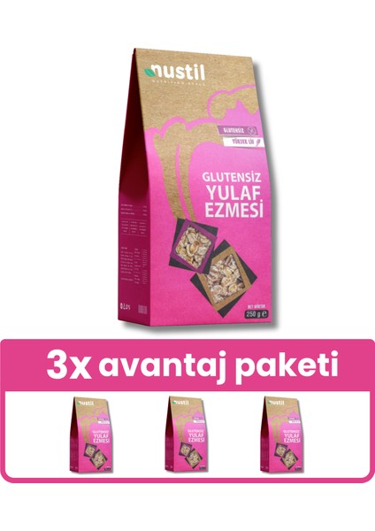 Glutensiz Yulaf Ezmesi 3 x 250 gr