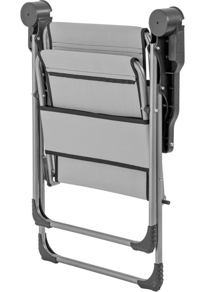 Katlanabilir Piknik ve Kamp Sandalyesi - Bardaklıklı - Rock - Kül Gri (A-14)- 140KG Taşıma indirimleri