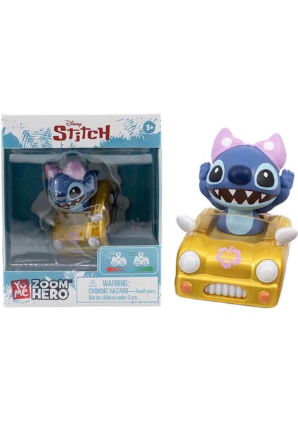 Stitch Zoom Hero Serisi Çek Bırak Figürlü Araba Yume Toys