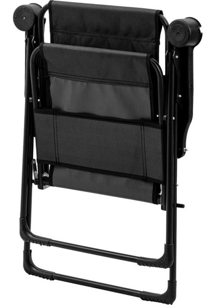 Katlanabilir Kamp Sandalyesi - Rest - Bardaklıklı - Argeus - Siyah fırsatları