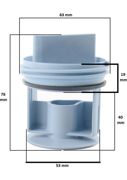 Bosch Uyumlu WAY24760TR Çamaşır Makinesi Pompa Filtre Kapağı fırsatları