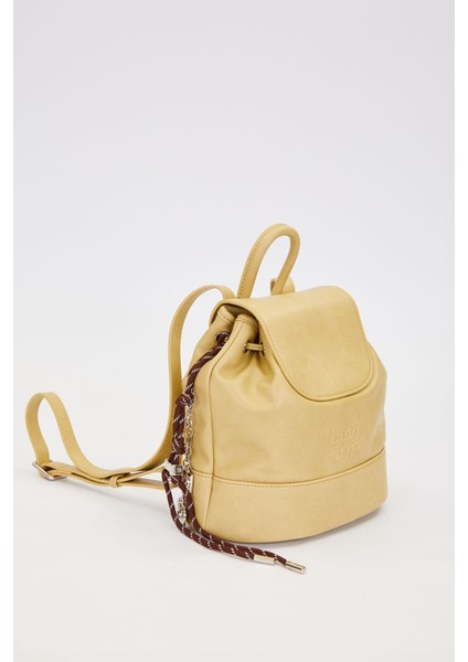 Büzgü Kapamalı, Charm Aksesuar Detaylı Kadın Sırt Çantası 930301 Yeşil fiyatları