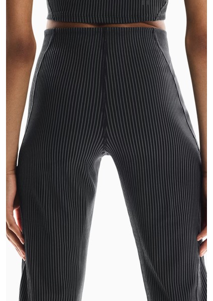 All-Day Ribbed Pants Yüksek Bel Iki Renkli Kadın Pantolon indirimleri