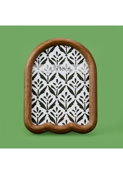 Deco Wavy Çerçeve - Kahverengi - 13X18 cm
