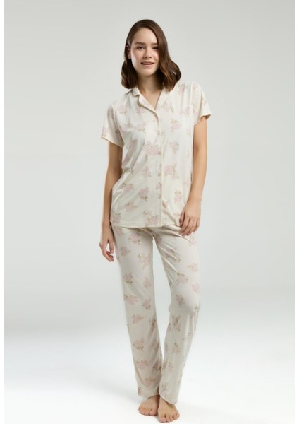 Kadın Gömlek Pijama TAKIMI-9007 modelleri