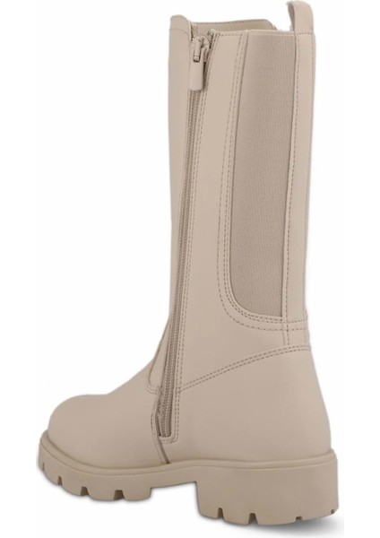 Matmazel Kız Çocuk Bot Fermuarlı - Krem - 31 fiyatları