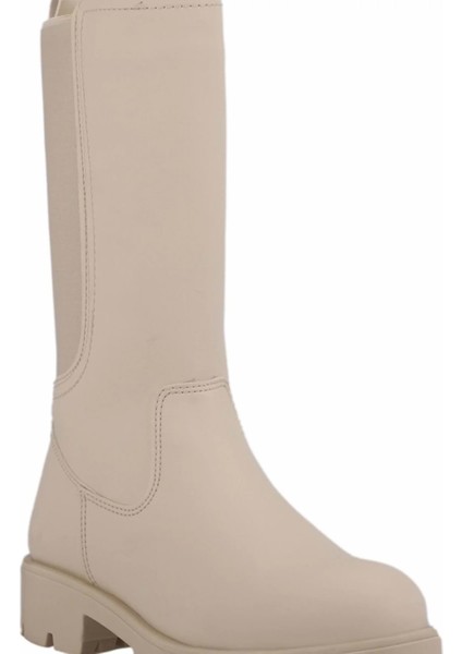 Matmazel Kız Çocuk Bot Fermuarlı - Krem - 31 modelleri