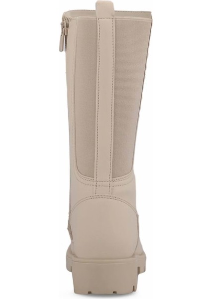 Matmazel Kız Çocuk Bot Fermuarlı - Krem - 31 indirimleri