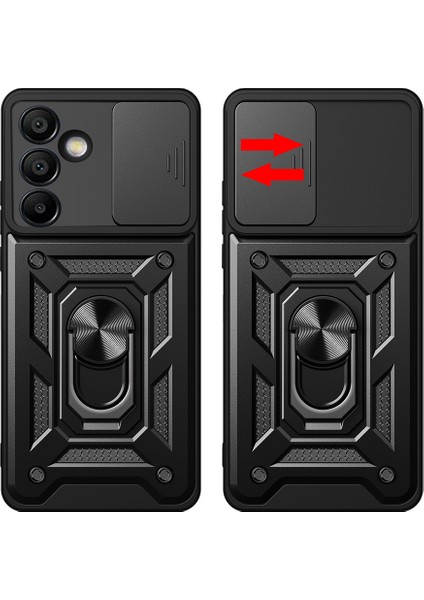 Samsung Galaxy S25 Fe Kılıf Kamera Sürgülü Yüzüklü Tank Pars Kapak modelleri