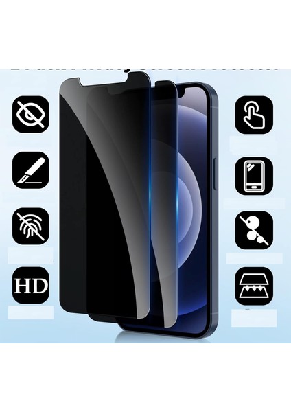 iPhone 17 Uyumlu Uyumlu Uygulama Aparatlı 5d Magic Privacy Glass Hayalet Cam Ekran Koruyucu fiyatları