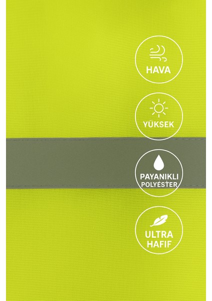 Reflektörlü Fosforlu Sarı Iş Güvenliği Işçi Yeleği modelleri