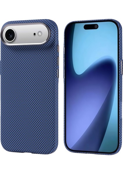 iPhone 17 Air Kılıf Manyetik Şarj Özellikli 1.5mm Next Karbon Tasarım Kapak