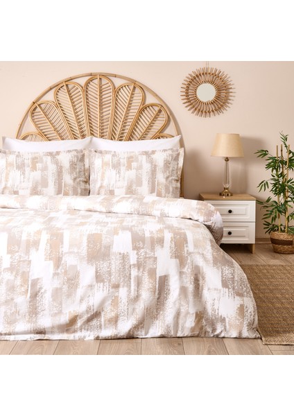Soft Breeze Çift Kişilik Nevresim Takımı - Beyaz