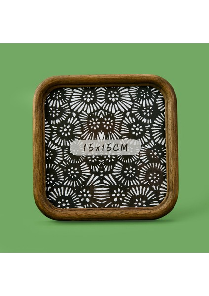 Deco Messina Çerçeve - Kahverengi - 15X15 cm