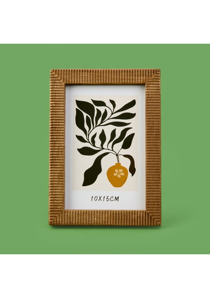 Deco Line Çerçeve - Kahverengi - 15X10 cm