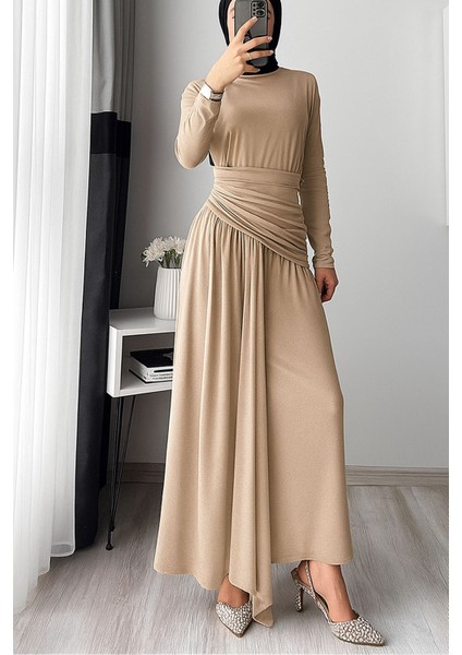 Kadın Candy Kumaş Tesettür Elbise NMS047