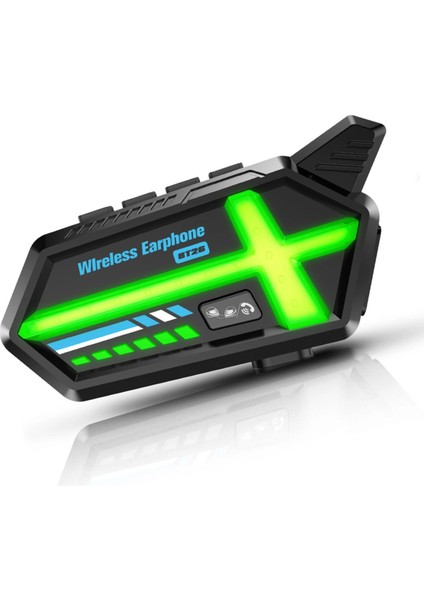 BT26 Motosiklet Kask Kulaklık Bluetooth Rgb Işıklı 2 Eşleşme Özellikli 1000 Mah Intercom - Lisinya
