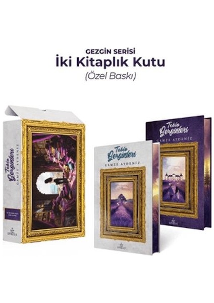 Gezgin Serisi Iki Kitaplık Kutu – Yan Boyamalı