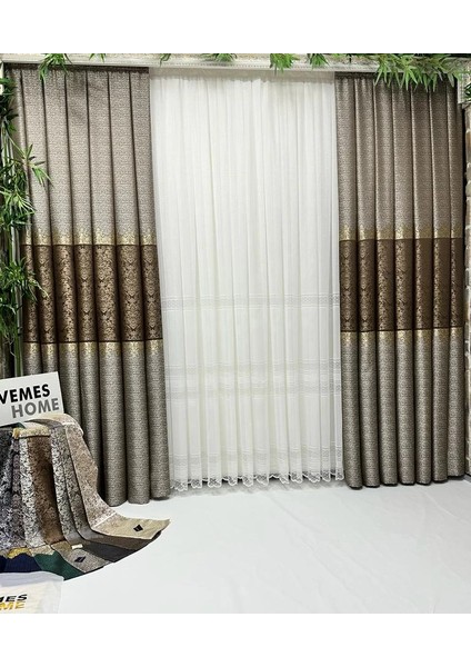 Nivemeshome Jewel 1/3 Sık Pileli Tül Perde Apm