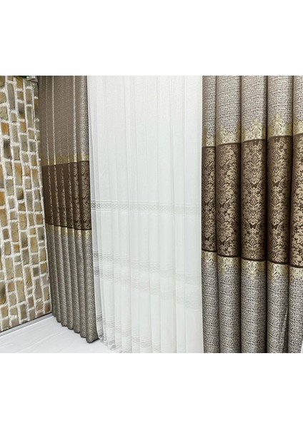 Nivemeshome Jewel 1/3 Sık Pileli Tül Perde Apm fırsatları