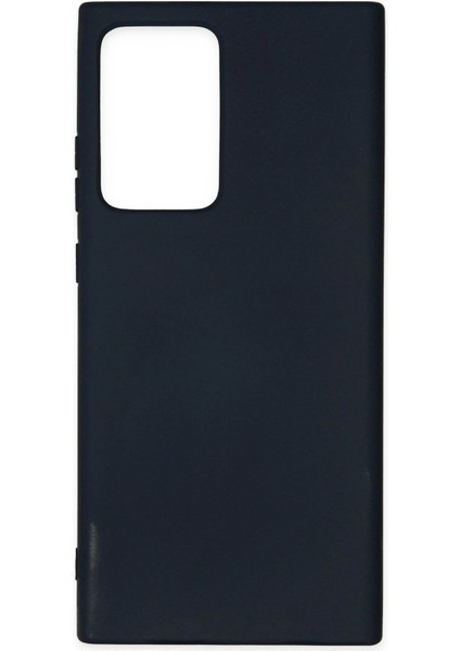 Newface Samsung Galaxy Note 20 Ultra Kılıf Nano Içi Kadife Silikon - Lacivert